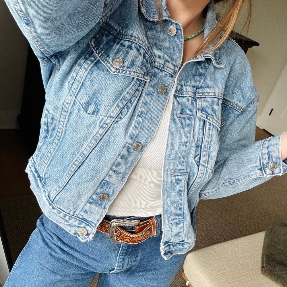 Stylish Light Blue Denim Jacket